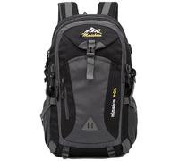 Ezmina 40L Hiking Backpack Waterproof Camping Backpack with USB Charging Port Black Hiking Daypack Travelling Backpack for Men and Women Rucksack for Climbing Outdoor Sport (Include 1*USB Cable)