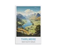EZMLFA 5D Diamond Painting Kits for Adults,Thirlmere New South Waless,DIY Full Round Drill Diamond Dot Gem Art Kits for Adults,Crafts for Decor 40x40cm