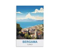 EZMLFA DIY Frameless Paint by Number Kits，Bergama Turkeys Posters Paint by Numbers for Kids & Adults & Beginner, DIY Canvas Painting Gift Kits 40x50cm