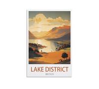 EZMLFA DIY Frameless Paint by Number Kits Lake District Britains Paint by Numbers for Kids & Adults & Beginner, DIY Canvas Painting Gift Kits 40x50cm