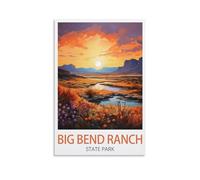 EZMLFA DIY Oil Painting Kits for Adults Kids，Big Bend Ranch State Parks Paint by Number Kit On Canvas for Adults New Painters's Gift DIY Gifts 40x50cm