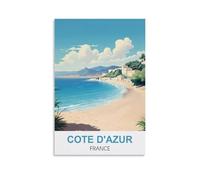 EZMLFA DIY Oil Painting Kits for Adults Kids,Cote D'Azur France Beginner to Advanced Number Painting Kit-Kits Include Acrylic Paints,Brushes 40x50cm