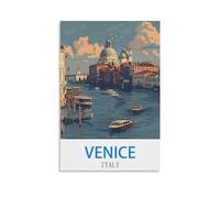 EZMLFA DIY Oil Painting Kits for Adults Kids,Venice Italy Beginner to Advanced Number Painting Kit-Kits Include Acrylic Paints,Brushes 40x50cm