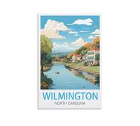 EZMLFA DIY Oil Painting Kits for Adults Kids，Wilmington North Carolina Beginner to Advanced Number Painting Kit-Kits Include Acrylic Paints,Brushes 30x40CM