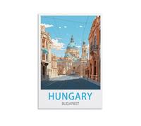 EZMLFA DIY Paint by Numbers Adult Landscape，Hungary Budapest DIY Oil Painting Kits Paint by Numbers Drawing on Canvas Art Home Decor Gifts 30x40CM