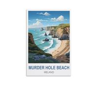 EZMLFA DIY Paint by Numbers Adult Landscape Murder Hole Beach Ireland DIY Oil Painting Kits Paint by Numbers Drawing on Canvas Art Home Decor Gifts 40x50cm