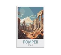 EZMLFA DIY Paint by Numbers for Adults Beginner，Pompeii Italy Paint by Numbers Oil Painting Canvas Print Wall Art Home Decoration 40x50cm