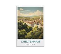 EZMLFA DIY Paint by Numbers for Adults Canvas Cheltenham Gloucester Exquisite Oil Painting by Numbers Kits for Beginners 20x30cm