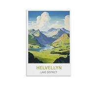 EZMLFA DIY Paint by Numbers for Adults Canvas,Helvellyn Lake District Exquisite Oil Painting by Numbers Kits for Beginners 40x50cm