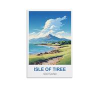 EZMLFA DIY Painting by Numbers Oil Painting Gift for Adults Children Isle of Tiree Scotland Painting by Numbers Kits Living Room Bedroom Wall Decoration 30x40cm