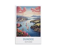 EZMLFA Easy Paint by Numbers for Adults Beginners Dundee Scotland Without Frame with Brushes and Acrylic Pigment Paint by Numbers Canvas Arts Crafts 20x30cm