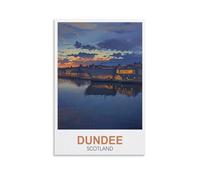 EZMLFA Paint by Number for Adults on Canvas Dundee Scotland DIY Oil Painting, Pictures Drawing Paintwork with Paintbrushes Decoration Gift 50x60cm