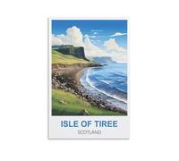 EZMLFA Paint by Numbers for Adult Girls Isle of Tiree Scotland Easy Paint by Numbers for Beginner Craft for Home Wall Decor Drawing 50x60cm