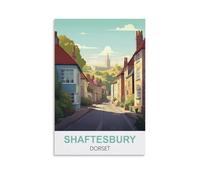 EZMLFA Paint by Numbers for Adult Girls Shaftesbury Dorset Easy Paint by Numbers for Beginner Craft for Home Wall Decor Drawing 40x50cm