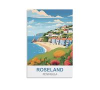 EZMLFA Paint by Numbers for Adults and Children,Roseland Peninsulas DIY Acrylic Painting by Numbers for Children & Adults & Beginners 40x50cm