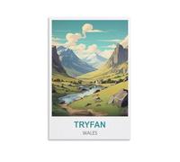 EZMLFA Paint by Numbers for Adults Tryfan Wales DIY Oil Painting Kits Painting by Numbers Drawing on Canvas Art Home Decor Gifts 30x40cm