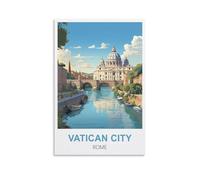 EZMLFA Paint by Numbers for Adults Vatican City Rome Easy Paint by Numbers for Beginner,Acrylic Watercolor Paint by Number for Kids Gift Decor 40x50cm