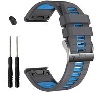 EZMVZKU 20mm Silicone Watch Straps Compatible with Garmin Fenix 8 AMOLED 43mm/7S/7S pro/Fenix 6S/6S Pro/5S/5S Plus,Quickfit Sport Bands for Garmin Approach S70 42mm/epix Pro 42mm/Descent Mk3i 43mm