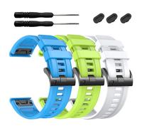 EZMVZKU 22mm Quickfit Silicone Band Compatible with Garmin Fenix 8 47mm/Fenix 7/7 Pro/6/6 Pro/5/5 Plus/E,Watchband for Forerunner 965/955/Approach S62/S70/epix Pro/Tactix 8 47mm/Descent G2/G1 Solar