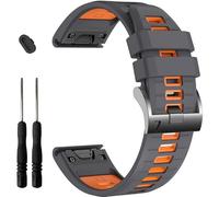 EZMVZKU 22mm Quickfit Watchbands for Garmin Fenix 8 AMOLED 47mm/7/7 pro/6/6 pro/5/5 Plus,Silicone Sport Straps for Forerunner 965/955/945/Approach S62/S70/tactix 8 47mm/Descent G2/quatix 7 Pro/7/6/5