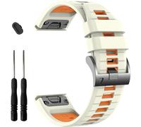 EZMVZKU 26mm Silicone Strap for Garmin Fenix 8/8pro AMOLED 51mm/Fenix 7X Pro/7X/6X/6X Pro/5X/5X Plus/3/3 HR,Quickfit Sport Bands for Quatix 8/Descent Mk3i/tactix 8/Epix Pro 51mm/Enduro 3/2, 26mm