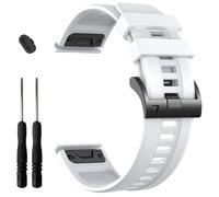 EZMVZKU 26mm Watch Straps Compatible with Garmin Fenix 8 AMOLED 51mm/7X Pro/7X/6X Pro/6X/5X Plus/5X, QuickFit Sport Silicone Watchband Replacement for Enduro 3/2/Descent Mk3i 51mm/Mk2i/Epix Pro 51mm