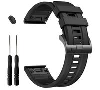 EZMVZKU 26mm Watch Straps Compatible with Garmin Fenix 8 AMOLED 51mm/7X Pro/7X/6X Pro/6X/5X Plus/5X, QuickFit Sport Silicone Watchband Replacement for Enduro 3/2/Descent Mk3i 51mm/Mk2i/Epix Pro 51mm