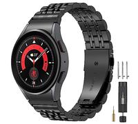 EZMVZKU Metal Strap Compatible with Samsung Galaxy Watch 7/6/5/4 40mm 44mm/4/6 Classic 42mm 46mm 43mm 47mm, 20mm No Gap Stainless Steel Straps Band for Galaxy Watch 5 Pro