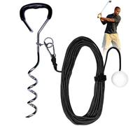 Eznaobo Golf Training Tool for Drivers & Irons, Practice Your Golf Swing in The Backyard with A Real Golf Ball,14.3 M ball flight feedback, Suitable for Golfers of All Ages (black)
