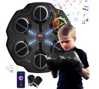 Eznaobo Music Boxing Machine, Boxing Machine Wall Mounted with Boxing Gloves, 3 Speeds&LED Light, Bluetooth Smart Music Boxing Machine, Boxing Machine for Kids Adults (C)