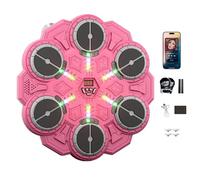 Eznaobo Music Boxing Machine for Kids,Smart Boxing Machine with Gloves, 3 Modes and Scoring Screen,Wall Mounted Musical Boxing Machine for Adults Kids, for Home, Gym (pink)