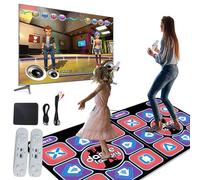 Eznaobo Musical Dance Mat Games for TV Computer,Double User Dance Floor Mat with Wireless Controller 100 In Music 65 Sensory Games,Interactive Yoga Sport Fitness for Game,Plug And Play Toy Gifts (A)