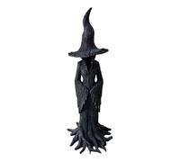 Eznaobo The Enchanting Witch Statue,30cm Faceless Ghost Sculpture, Resin Hand-Painted Enchanting Witch Statue,Halloween Gothic Tabletop Figurine for Halloween Home Haunted House Decor (30cm)