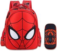 Eznypma Cartoon Spidey Schoolbag, with a Pencil case, Features a 3D Design. It's Waterproof, Large - Capacity, Suitable for Primary School Boys, and Ideal for Back to School