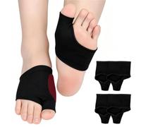 EZOOU 2 Pairs Bunion Corrector Big Toe Protector - Bunion Relief Sleeve with Gel Cushion Pads, Bunion Socks for Hallux Valgus Support, Bunion Protection & Foot Pain Relief for Men & Women, Black