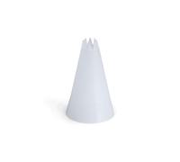 EZPiping Reusable Closed Star Tip #19 - 20 pieces - Standard Size Icing Nozzle (Base Ø 0.75", Height 1.25") - Fits Wilton & Ateco Couplers - FDA Food-Grade HDPE - Made in USA - Cake Decorating Tool