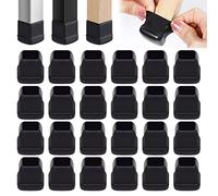 Ezprotekt 16P Chair Leg Sliders for Carpet, 1 inch Chair Glides Square