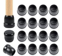 Ezprotekt 16PCS Chair Leg Cups for Carpet, Chair Leg Covers 1.25 inch round transparent color TPE high elastic soft rubber