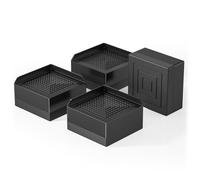 Ezprotekt Bed Risers Adjustable Rectangular Blocks Raise to 3 inches and 4.3 inches Furniture Risers Suitable for Tables, Sofas, Chair Legs, Refrigerators, and Washing Machines Stand up to 4000 lbs