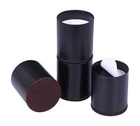 Ezprotekt Bed Risers Heavy Duty Furniture Risers for Sofa Table Couch Lift Height of 2 Inches, Bottom Pad Protect Floors, Solid Steel Offer Strong Support, Set of 4 (Black, Round)