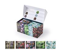 EZR LEAF Pura Caffeine-Free Herbal Tea Collection, 22ct Premium Variety Pyramid Teabags, Floral & Fruit Tea Gift Set with Lemon Verbena, Chamomile Mint, Dreamland, Roselle, Bedtime Tea