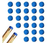 Ezranova 20 Pcs 10mm Pool Tips Snooker Tips,Leather Pool Cue Tips Billiard Tips,Snooker Cue Replacement Tips Pool Stick Tips,Blue Diamond Snooker Cue Tips,Cue Tips for Pool Cues and Snooker