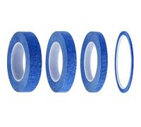 Ezranova 4 Rolls Blue Masking Tape,Fine Line Tapes,Painters Tape,Artist Painting Tape,5mm/8mm/10mm/15mm Wide Writable Masking Tape,Premium Paint Tape for Painting and Decorating