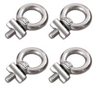Ezranova 4 Sets Stainless Steel Awning Rail Stoppers Kit,M4 Lifting Eye Nut Ring Shape,End Stoppers Blocking,for Caravan Motorhome Campervan Camping Tent Equipment Awning Rail