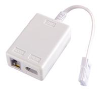 Ezranova BT Plug to ADSL RJ11 Broadband Internet Microfilter Splitter,ADSL 6P4C Filter Microfilter for Broadband/Phone,Noise-Free Internet & Phone Line Adapter for Routers, Fax, Alarms