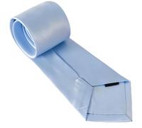 Ezranova Classic Men's Solid Satin Neck Tie - Premium 8cm Formal Silk-Touch Business Tie for Wedding & Office - Woven Necktie with Luxurious Sheen (Light blue)