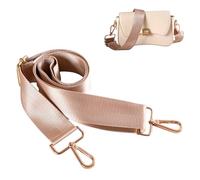 Ezranova Wide Shoulder Bags Strap,Adjustable Replacement Bag Strap with Swivel Hooks Canvas Purse Shoulder Belt Messenger Changeable For Crossbody Handbag (apricot)