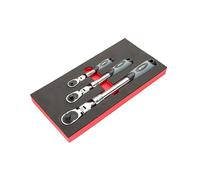 EZRED MR482FL 3-Piece Extendable Ratchet Set,Silver