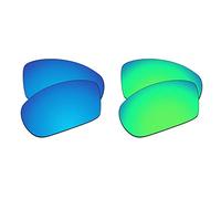 EZReplace Lenses Replacement Compatible with Arnette Corner Man AN4216-61mm Sunglasses (Polarized Lenses) - Fits Arnette Corner Man Frame (Ice Blue+Spring Green)