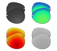 EZReplace Lenses Replacement Compatible with Maui Jim Sugar Beach MJ421-62mm Sunglasses (Polarized Lenses) - Fits Maui Jim Sugar Beach Frame (Carbon Black+Spring Green+Fire Red+Metal Silver)